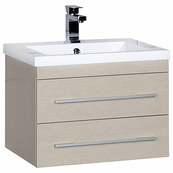 Тумба с умывальником Aquanet Нота 58 см светлый дуб