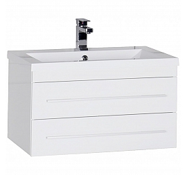 Тумба с умывальником Aquanet Нота 75 см белая