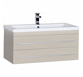 Тумба с умывальником Aquanet Нота 90 см светлый дуб