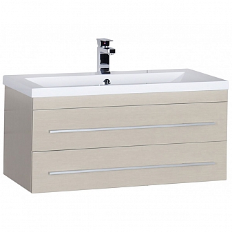 Тумба с умывальником Aquanet Нота 90 см светлый дуб