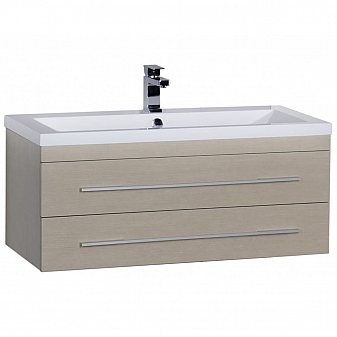 Тумба с умывальником Aquanet Нота 100 см светлый дуб