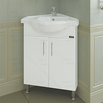 Тумба с умывальником Санта Аврора 216001 65 см угловая