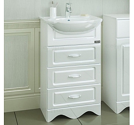 Тумба с умывальником Санта Верона 50 см 3 ящика