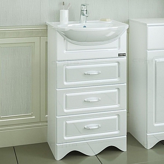 Тумба с умывальником Санта Верона 50 см 3 ящика