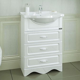 Тумба с умывальником Санта Верона 700116 60 см 3 ящика