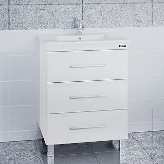 Тумба с умывальником Санта Вегас 226006л 65 см напольная
