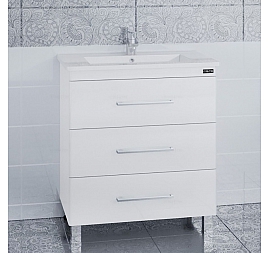 Тумба с умывальником Санта Вегас 226008л 75 см напольная