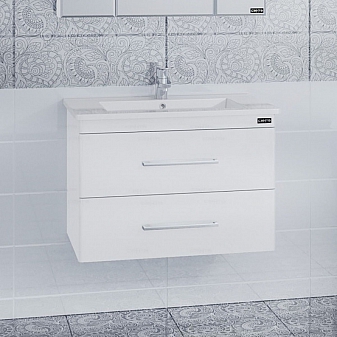 Тумба с умывальником Санта Вегас 226007л 75 см подвесная