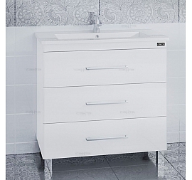 Тумба с умывальником Санта Вегас 226010л 85 см напольная