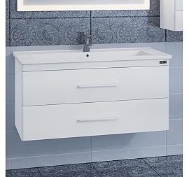 Тумба с умывальником Санта Вегас 226012л 105 см подвесная