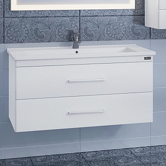 Тумба с умывальником Санта Вегас 226012л 105 см подвесная