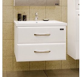 Тумба с умывальником Санта Виктория 70 см подвесная