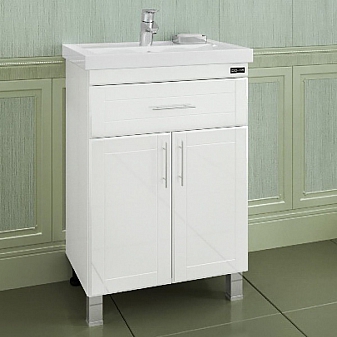 Тумба с умывальником Санта Дублин 223003 60 см с ящиком