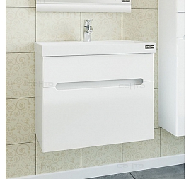 Тумба с умывальником Санта Лондон 224002л 60 см подвесная