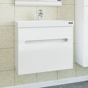 Тумба с умывальником Санта Лондон 224002л 60 см подвесная