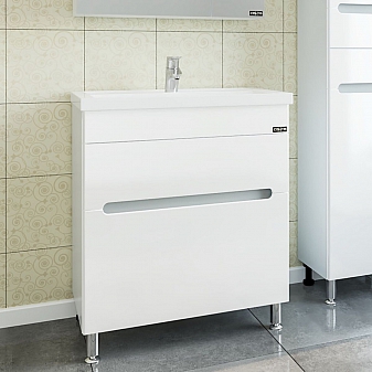 Тумба с умывальником Санта Лондон 224006л 70 см напольная