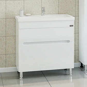 Тумба с умывальником Санта Лондон 224007л 80 см напольная