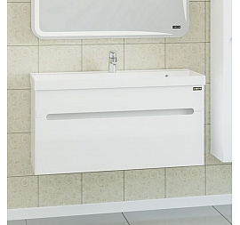 Тумба с умывальником Санта Лондон 224008л 100 см подвесная