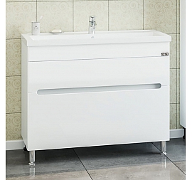 Тумба с умывальником Санта Лондон 224009л 100 см напольная