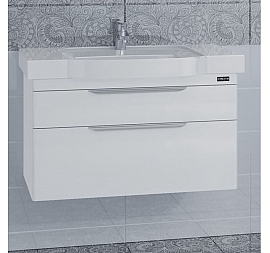 Тумба с умывальником Санта Марсель 90 см подвесная