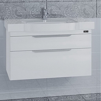 Тумба с умывальником Санта Марсель 90 см подвесная