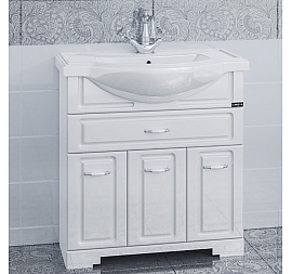 Тумба с умывальником Санта Монарх 80 см на цоколе