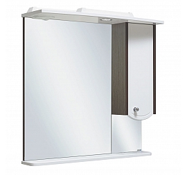 Шкаф зеркальный Runo Аликанте 75 см