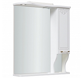 Шкаф зеркальный Runo Кантри 65 см белый