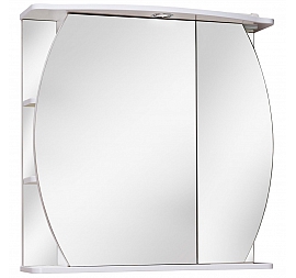 Шкаф зеркальный Runo Стандарт Ринг 75 см