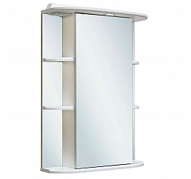 Шкаф зеркальный Runo Стандарт Гиро 55 см