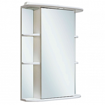 Шкаф зеркальный Runo Стандарт Гиро 55 см