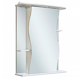 Шкаф зеркальный Runo Стандарт Лилия 55 см