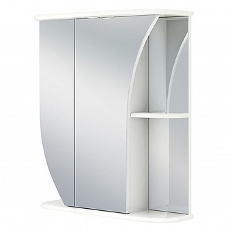 Шкаф зеркальный Runo Стандарт Белла 65 см левый