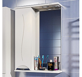 Шкаф зеркальный Санта Полис 60 см левый