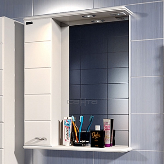 Шкаф зеркальный Санта Омега 107001 50 см левый