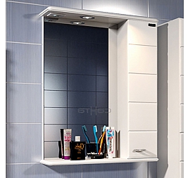 Шкаф зеркальный Санта Омега 107002 50 см правый