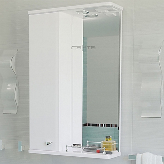 Шкаф зеркальный Санта Альтаир 50 см левый