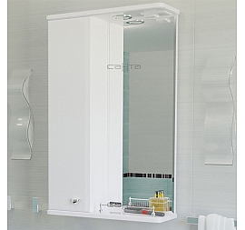 Шкаф зеркальный Санта Альтаир 60 см левый