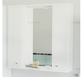 Шкаф зеркальный Санта Альтаир 80 см