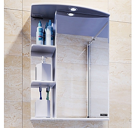 Шкаф зеркальный Санта Стандарт Ника 101083 40 см правый с подсветкой