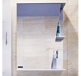 Шкаф зеркальный Санта Стандарт Акцент 50 см левый