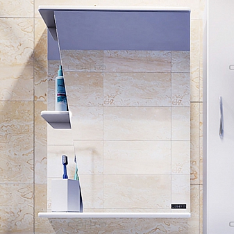 Шкаф зеркальный Санта Стандарт Акцент 50 см правый