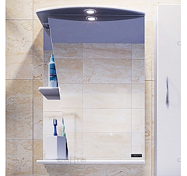 Шкаф зеркальный Санта Стандарт Акцент 50 см правый с подсветкой