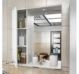 Шкаф зеркальный Санта Стандарт Прима 50 см левый