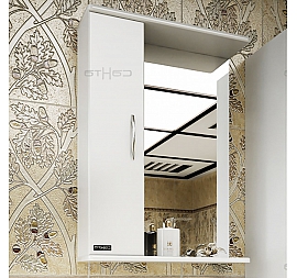 Шкаф зеркальный Санта Стандарт Прима 101100 50 см универсальное