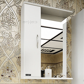 Шкаф зеркальный Санта Стандарт Прима 101100 50 см универсальное