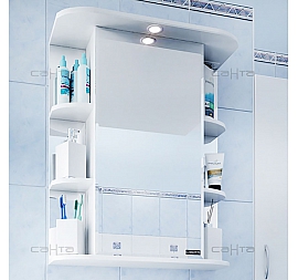 Шкаф зеркальный Санта Стандарт Герда 101018 50 см с подсветкой
