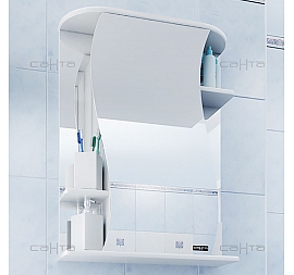 Шкаф зеркальный Санта Стандарт Лира 101050 50 см