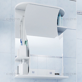 Шкаф зеркальный Санта Стандарт Лира 101050 50 см