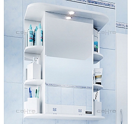 Шкаф зеркальный Санта Стандарт Герда 101021 55 см с подсветкой